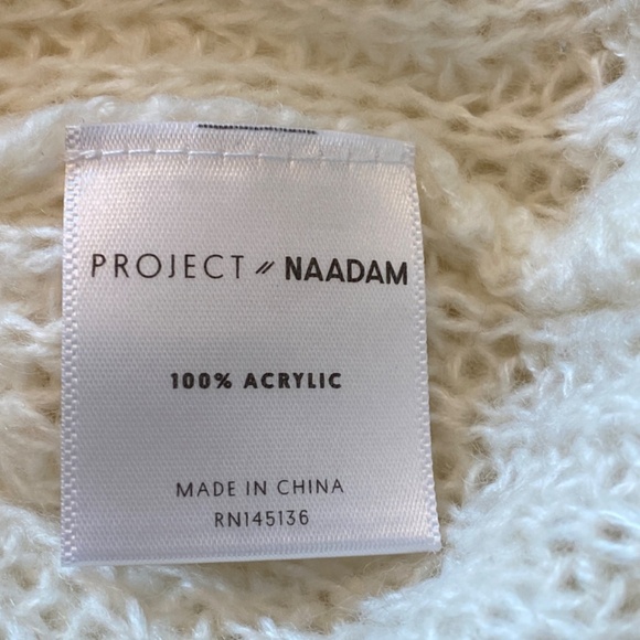 Project Naadam crewneck Sweater Ivory cream 33506 - Picture 9 of 11